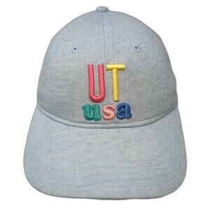 Home Free Baseball Cap Blue One Size UT USA Utah Map Slideback Hat Heathered